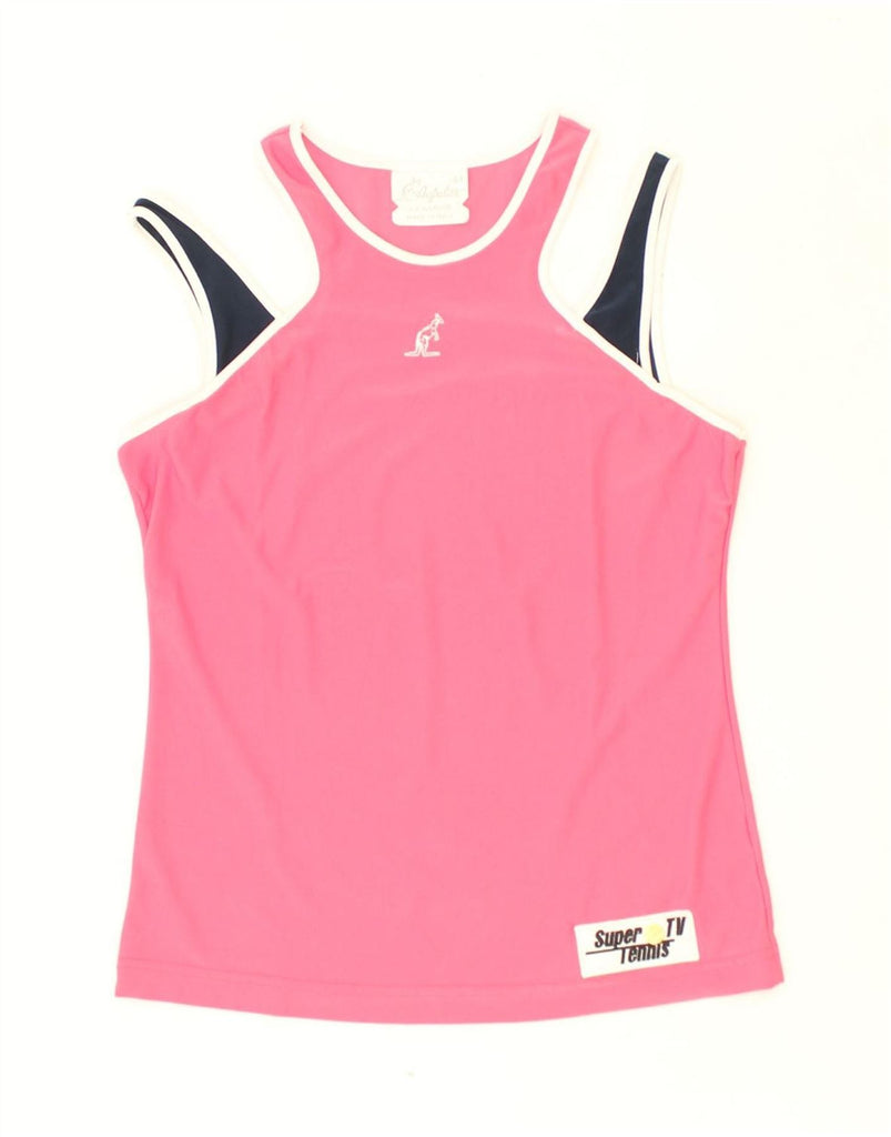 AUSTRALIAN L'ALPINA Womens Vest Top IT 44 Medium Pink Polyester | Vintage AUSTRALIAN L'ALPINA | Thrift | Second-Hand AUSTRALIAN L'ALPINA | Used Clothing | Messina Hembry 