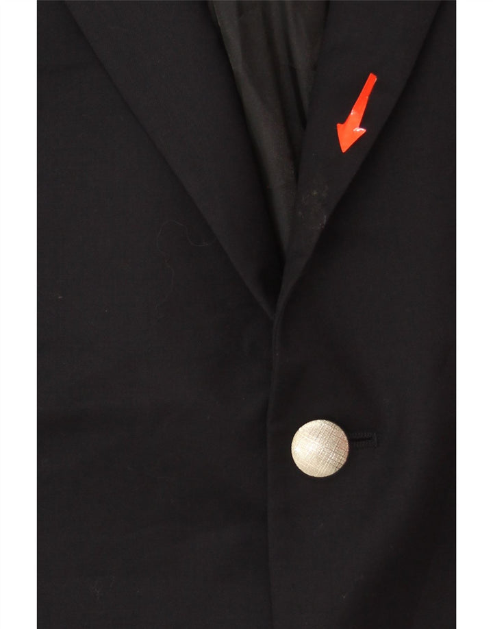 MICHAEL KORS Mens 2 Button Blazer Jacket Size 48 2XL Navy Blue Wool Vintage Michael Kors and Second-Hand Michael Kors from Messina Hembry 