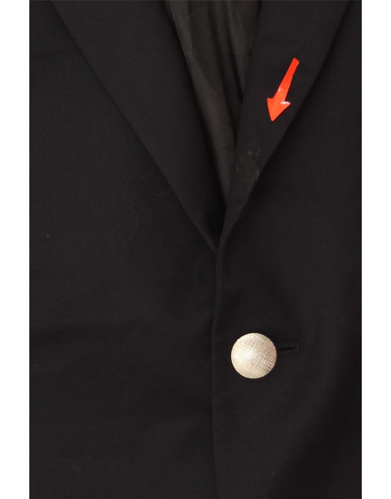MICHAEL KORS Mens 2 Button Blazer Jacket Size 48 2XL Navy Blue Wool Vintage Michael Kors and Second-Hand Michael Kors from Messina Hembry 