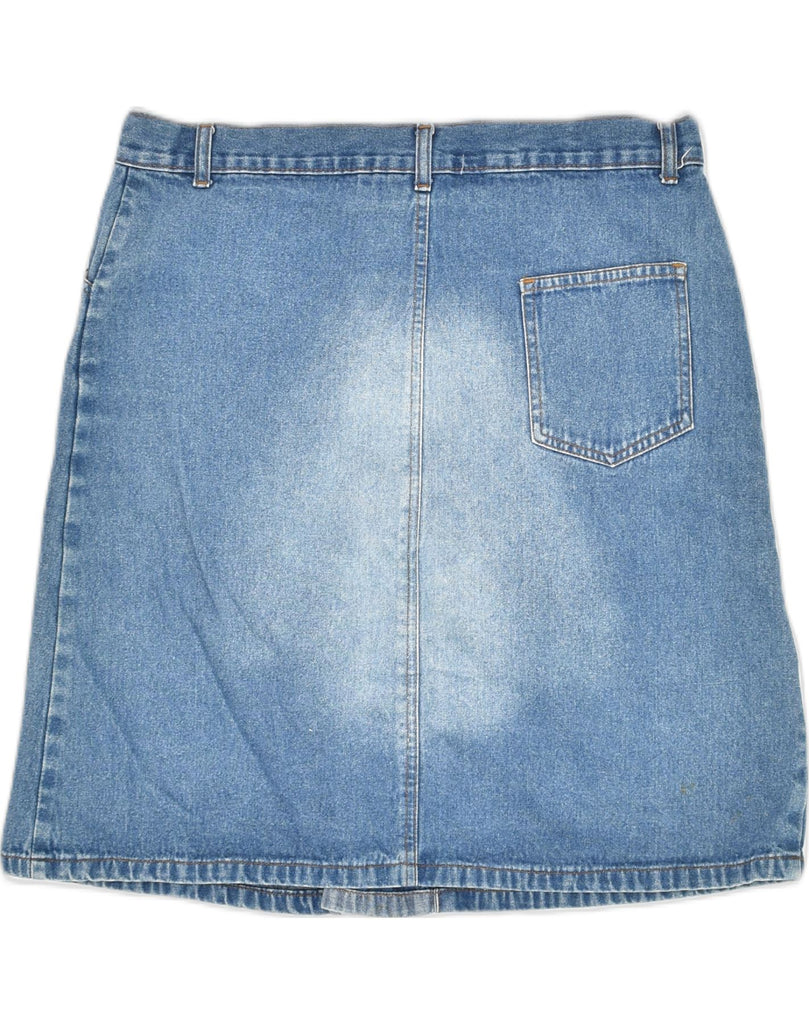 VINTAGE Womens Denim Skirt EU 40 Medium W34  Blue Cotton | Vintage Vintage | Thrift | Second-Hand Vintage | Used Clothing | Messina Hembry 