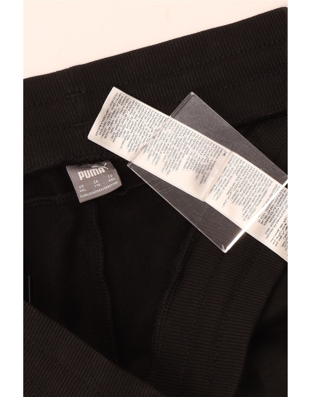 PUMA Mens Tracksuit Trousers Joggers 2XL  Black Cotton