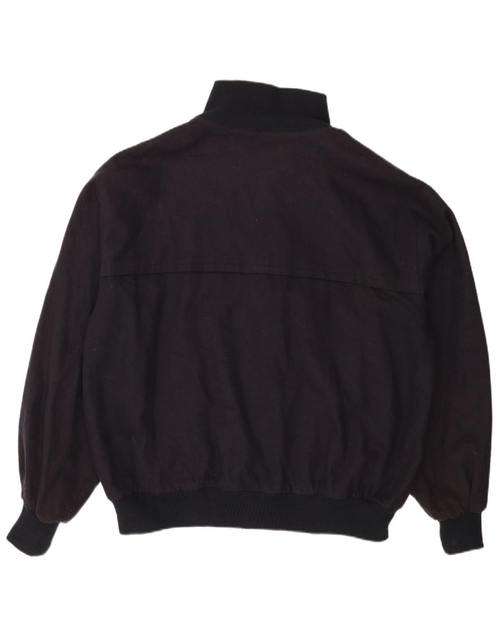 Blue Drake Mens Bomber Jacket UK 44 2XL Navy Blue