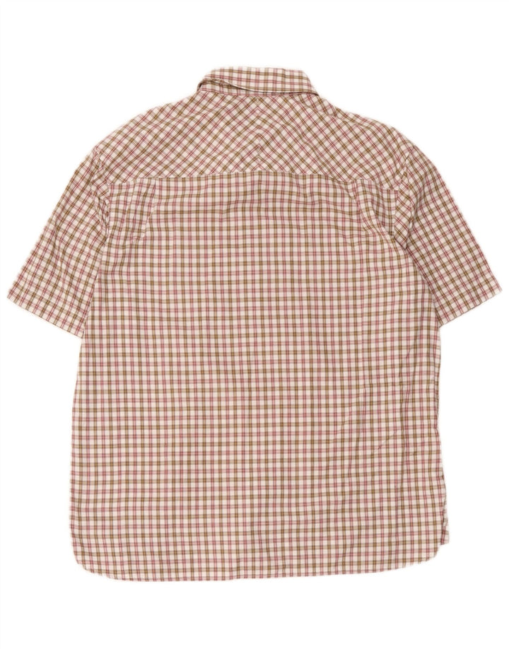 Fred Perry Mens Short Sleeve Shirt XL Multicoloured Check