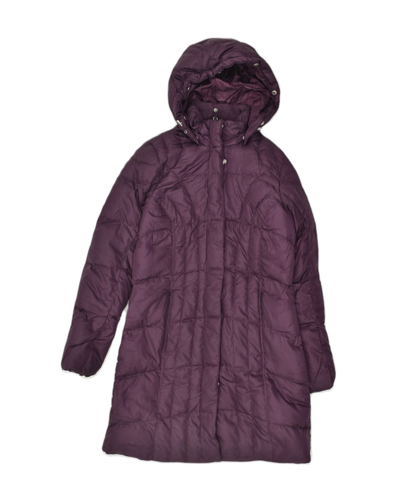 EDDIE BAUER Womens Hooded Padded Coat UK 10 Small Purple Polyester | Vintage Eddie Bauer | Thrift | Second-Hand Eddie Bauer | Used Clothing | Messina Hembry 