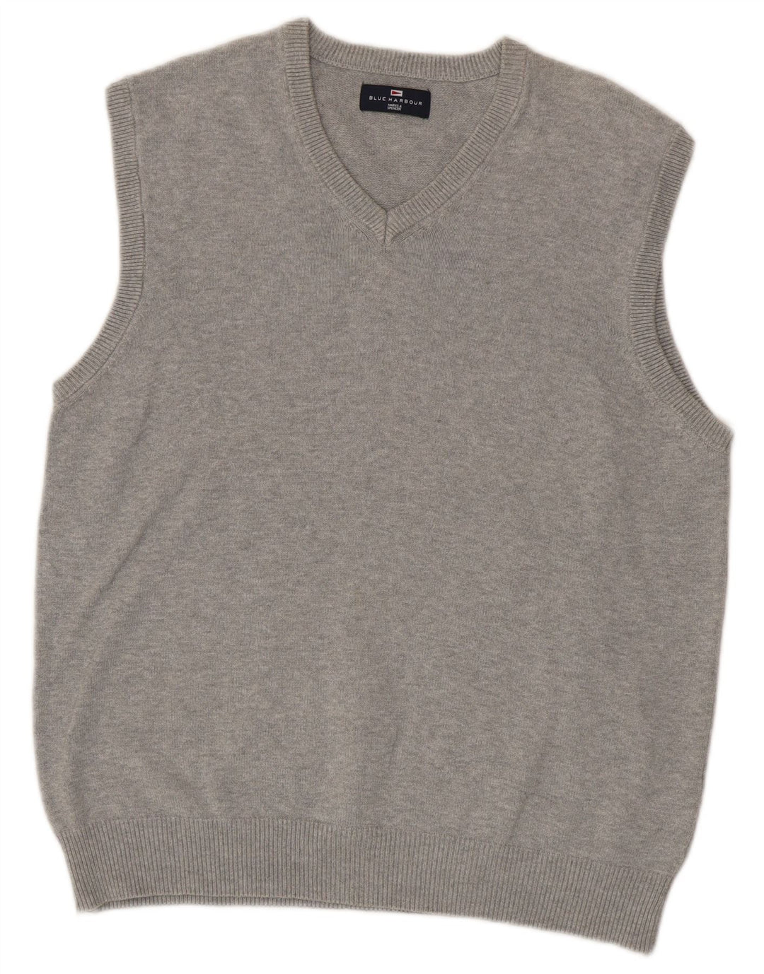 Marks & Spencer Mens Blue Harbour Vest Tank Top Medium Grey Cotton