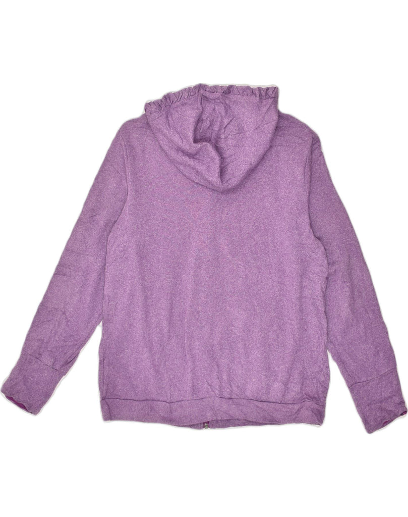 REEBOK Womens Zip Hoodie Sweater UK 18 XL Purple Polyester | Vintage Reebok | Thrift | Second-Hand Reebok | Used Clothing | Messina Hembry 