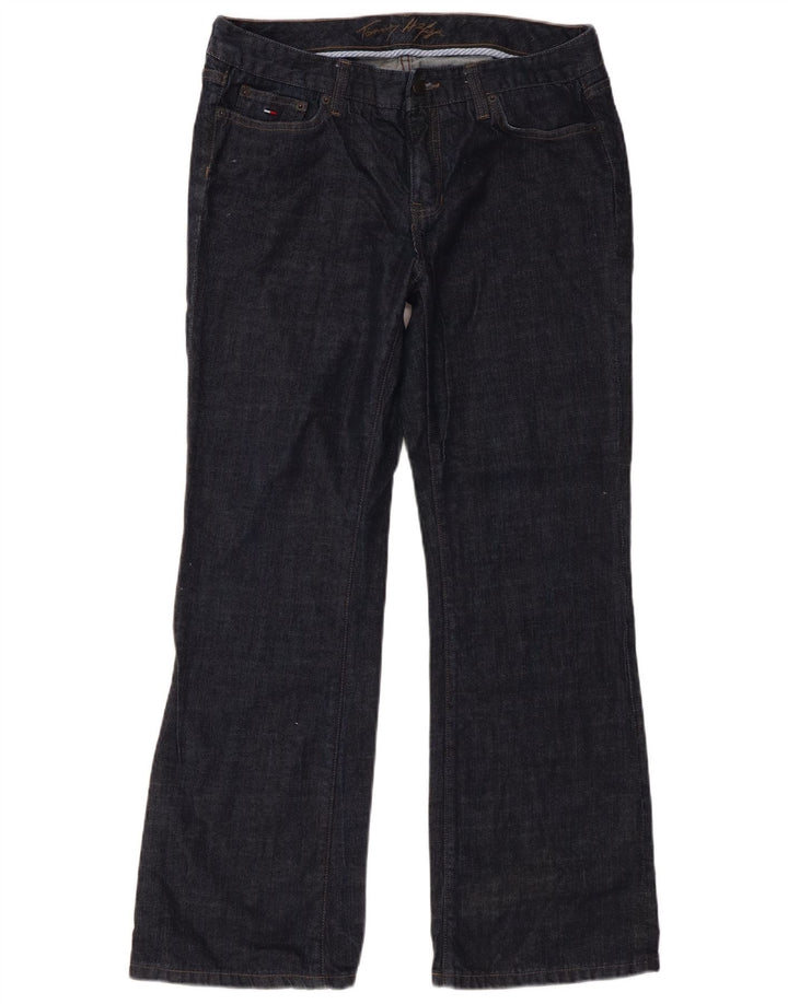 Tommy Hilfiger Womens Bootcut Jeans US 10 Large W31 L30 Navy Blue Cotton
