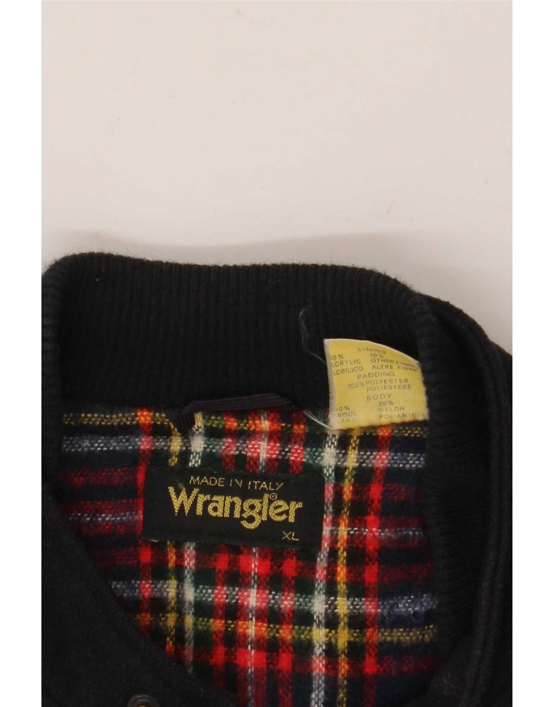 Wrangler Mens Windbreaker Coat UK 42 XL Navy Blue Wool