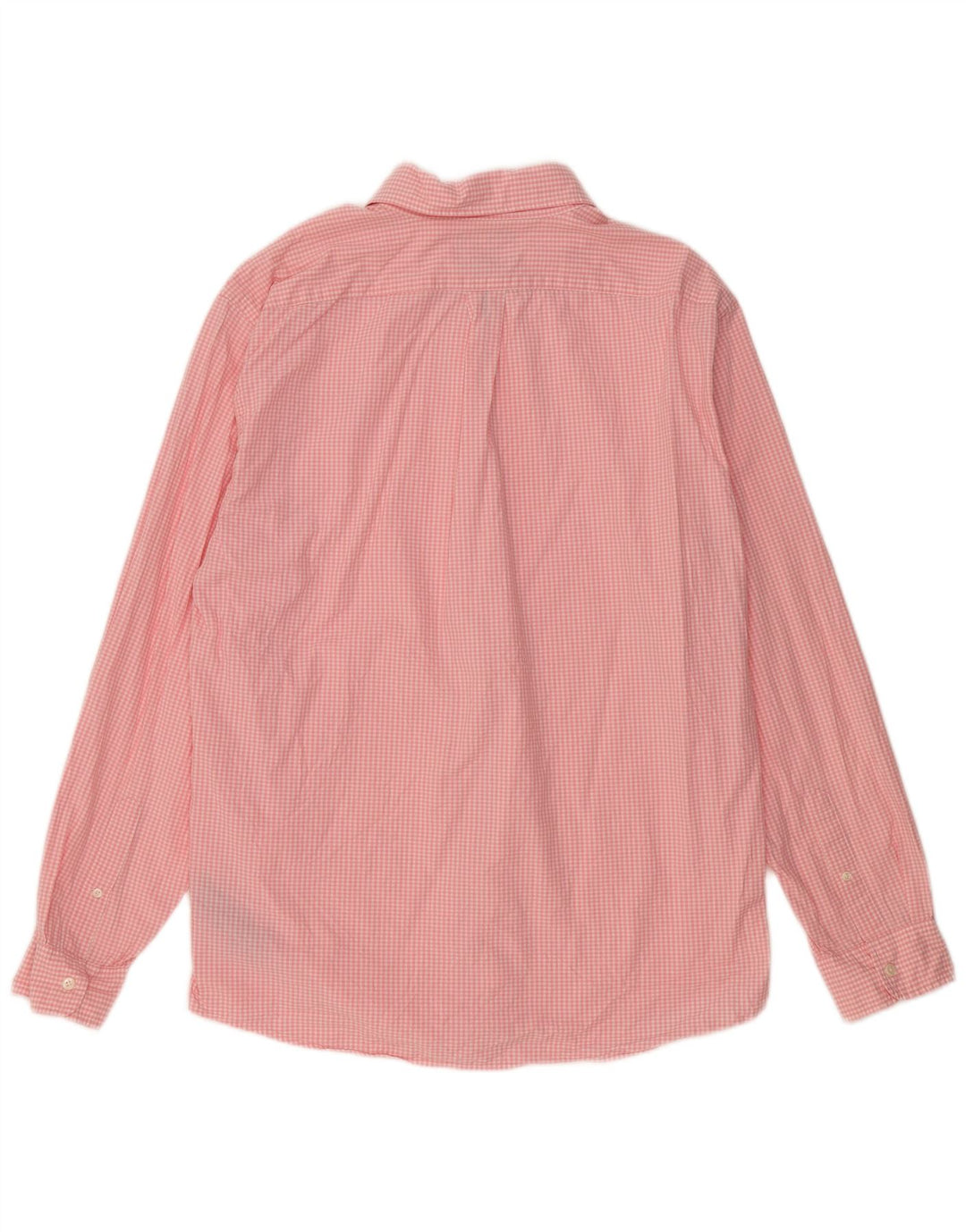 RALPH LAUREN Mens Shirt XL Pink Gingham Cotton