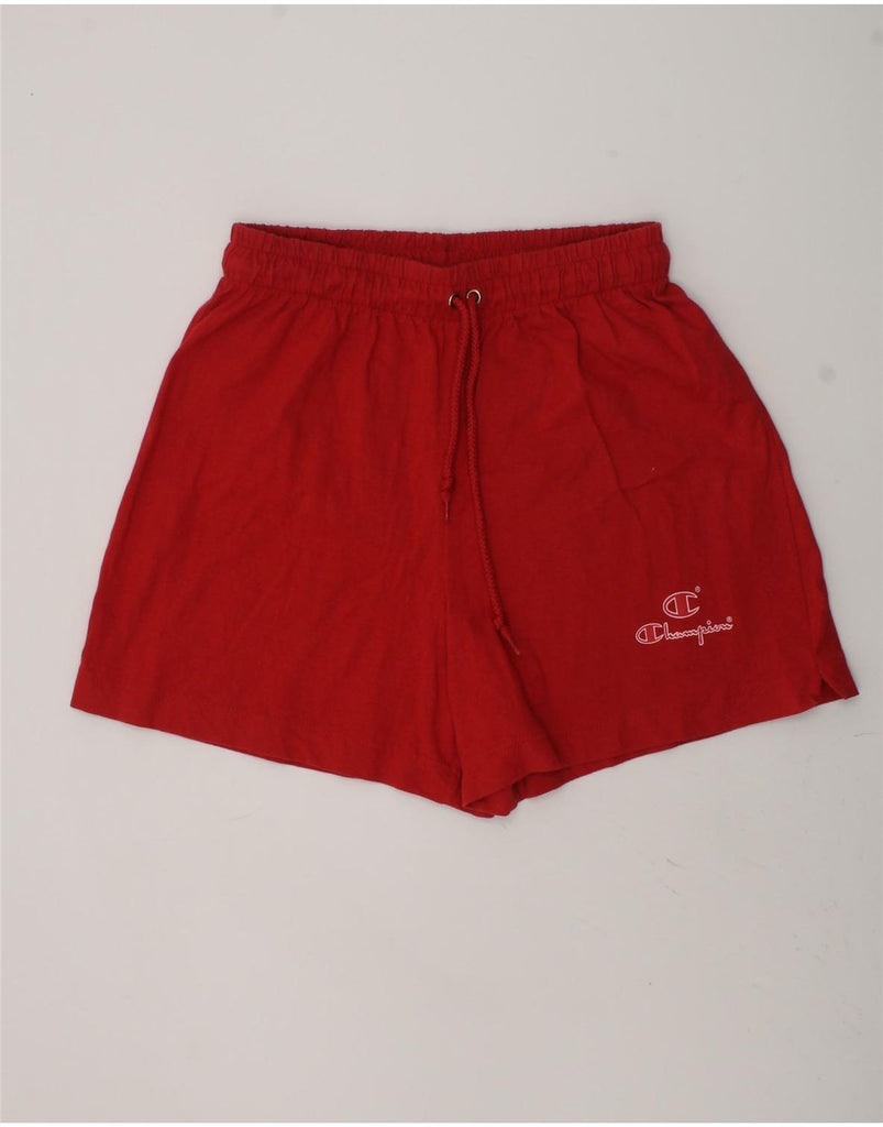 CHAMPION Girls Graphic Sport Shorts 12-13 Years Medium Red Cotton | Vintage Champion | Thrift | Second-Hand Champion | Used Clothing | Messina Hembry 