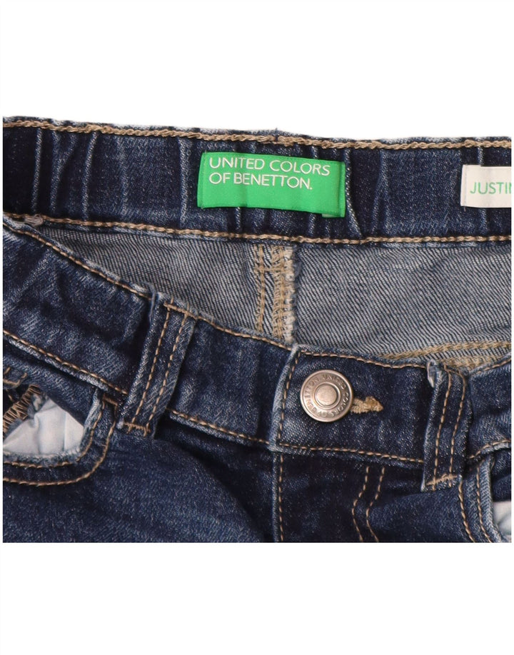 BENETTON Boys Justin Straight Jeans 6-7 Years W22 L17 Blue Cotton
