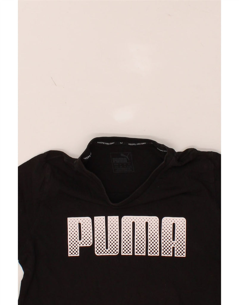PUMA Boys Graphic T-Shirt Top 13-14 Years Black Cotton Vintage Puma and Second-Hand Puma from Messina Hembry 