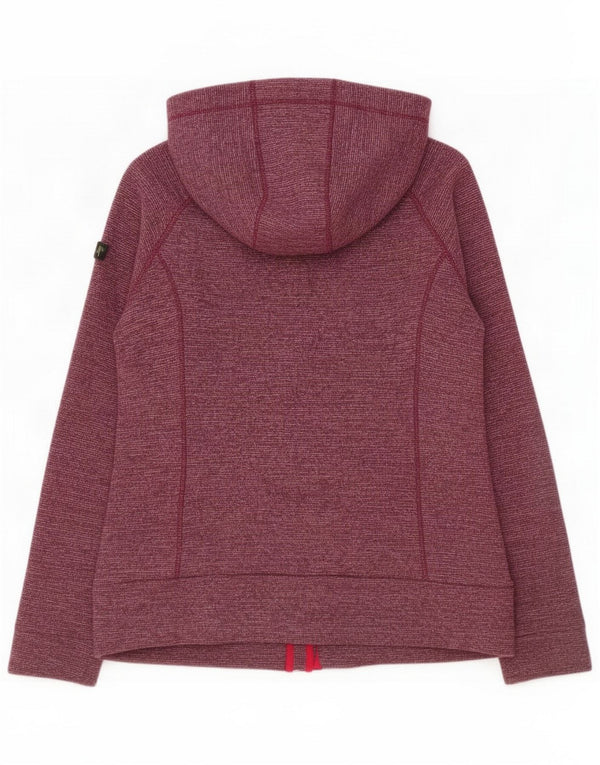 Berghaus Womens Zip Hoodie Sweater UK 18 XL Burgundy Flecked Polyester