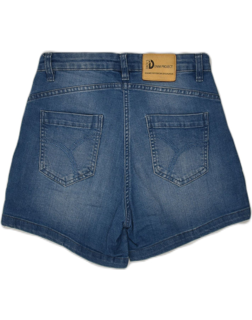 DACK'S Womens Short Denim Shorts IT 42 Medium W28  Blue Cotton | Vintage Dack's | Thrift | Second-Hand Dack's | Used Clothing | Messina Hembry 