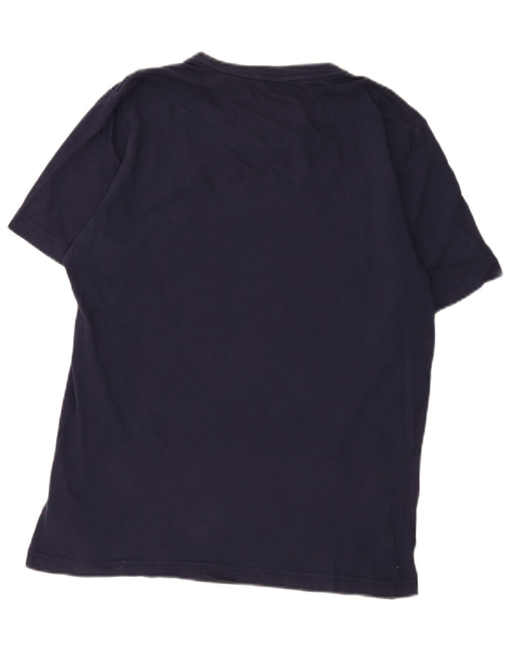 PUMA Mens Graphic T-Shirt Top Small Navy Blue Cotton