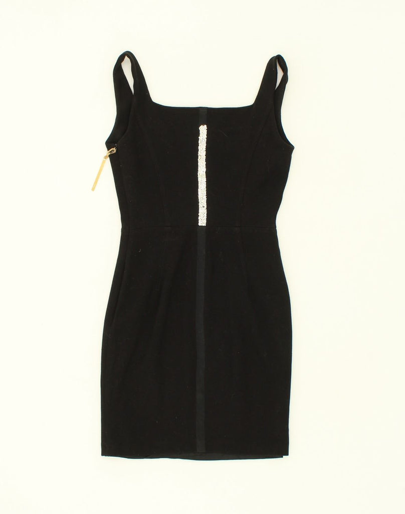 DC Womens Sleeveless Bodycon Dress IT 40 Small Black Polyester | Vintage DC | Thrift | Second-Hand DC | Used Clothing | Messina Hembry 