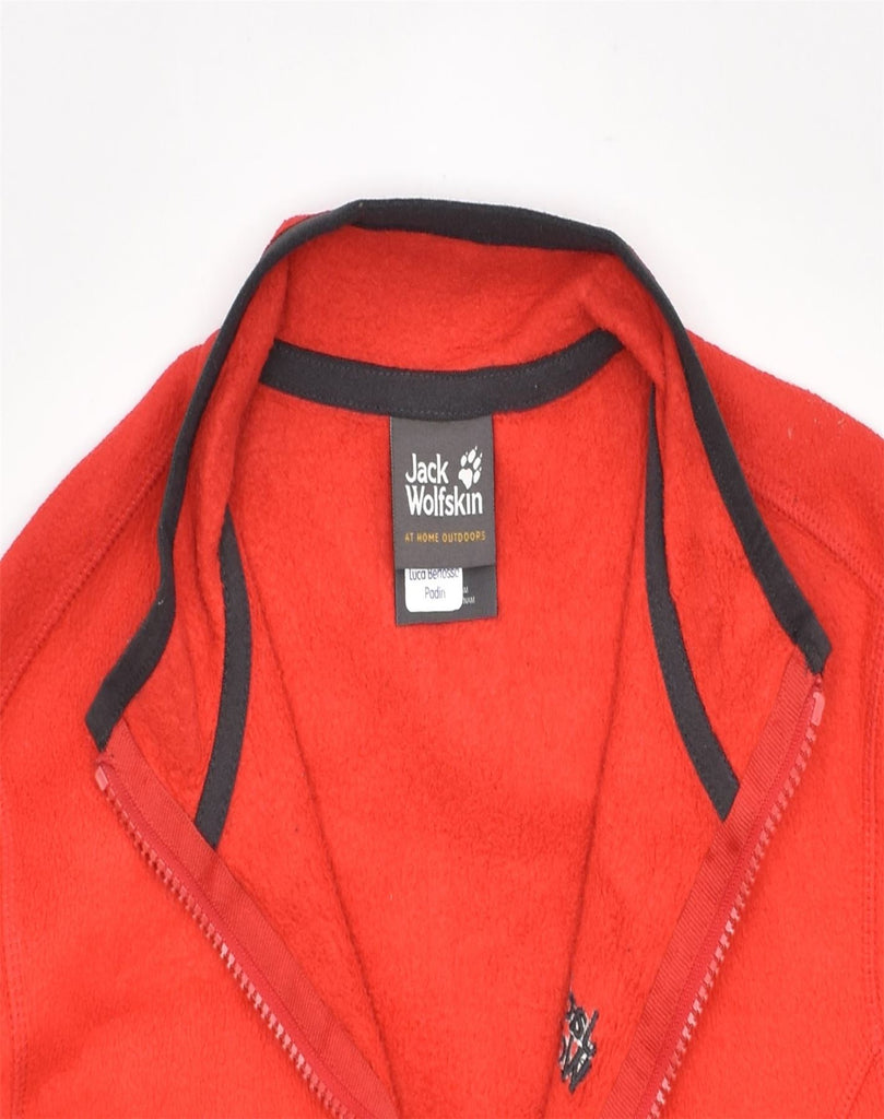 JACK WOLFSKIN Boys Fleece Jacket 11-12 Years Red Polyester | Vintage | Thrift | Second-Hand | Used Clothing | Messina Hembry 