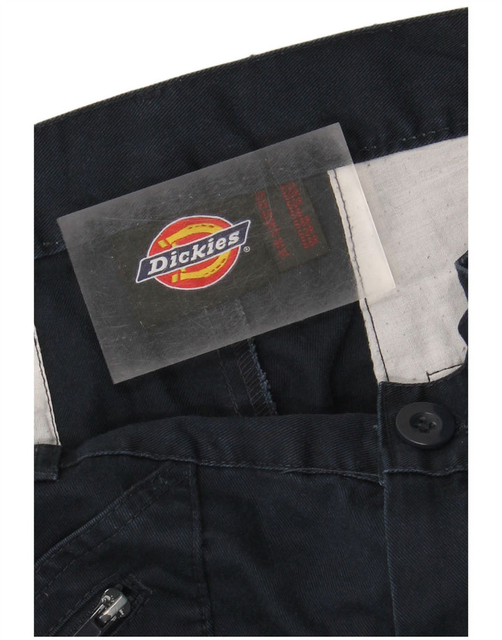 DICKIES Mens Straight Cargo Trousers  W40 L26 Navy Blue Polyester