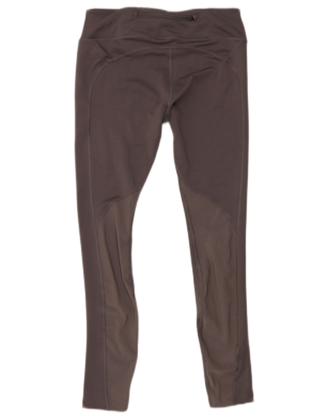Nike Womens Dri Fit Crop Leggings UK 12 Medium  Grey Polyester