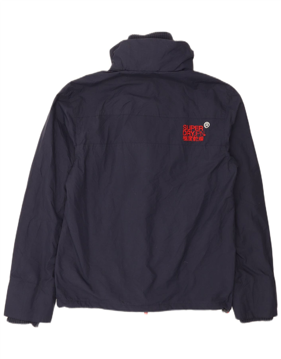 Superdry Mens Windcheater Rain Jacket UK 36 Small Navy Blue Nylon