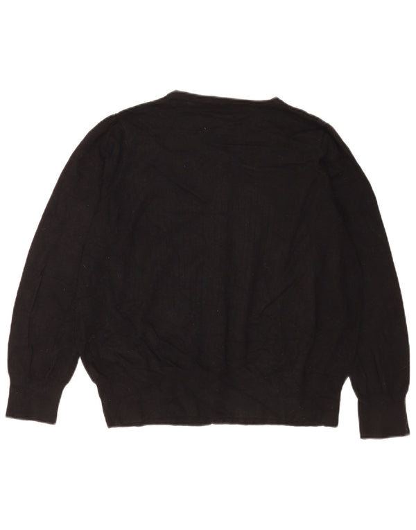 Marks & Spencer Womens Cardigan Sweater UK 18 XL Black Viscose