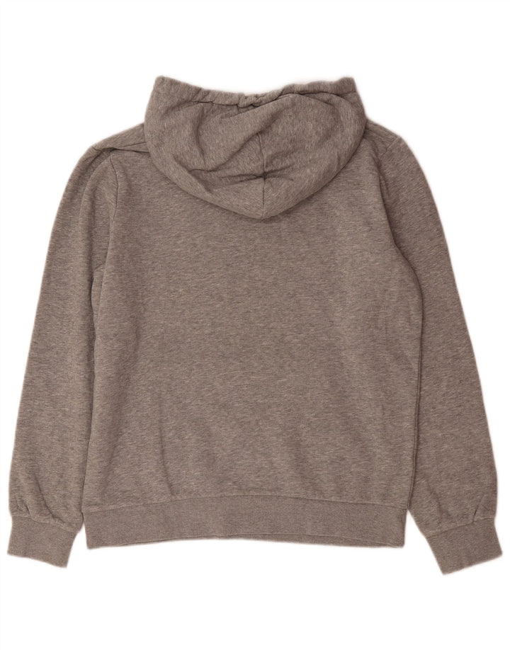Jack & Jones Mens Graphic Hoodie Jumper Medium Grey Flecked