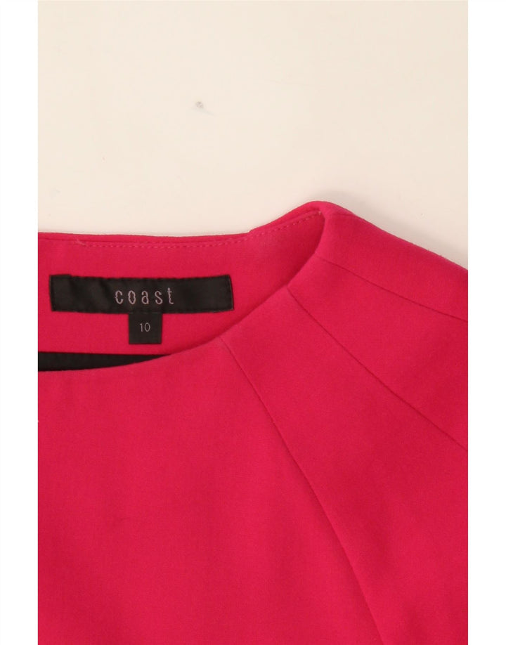 COAST Womens Sheath Dress UK 10 Small Pink Polyester Vintage Coast and Second-Hand Coast from Messina Hembry 