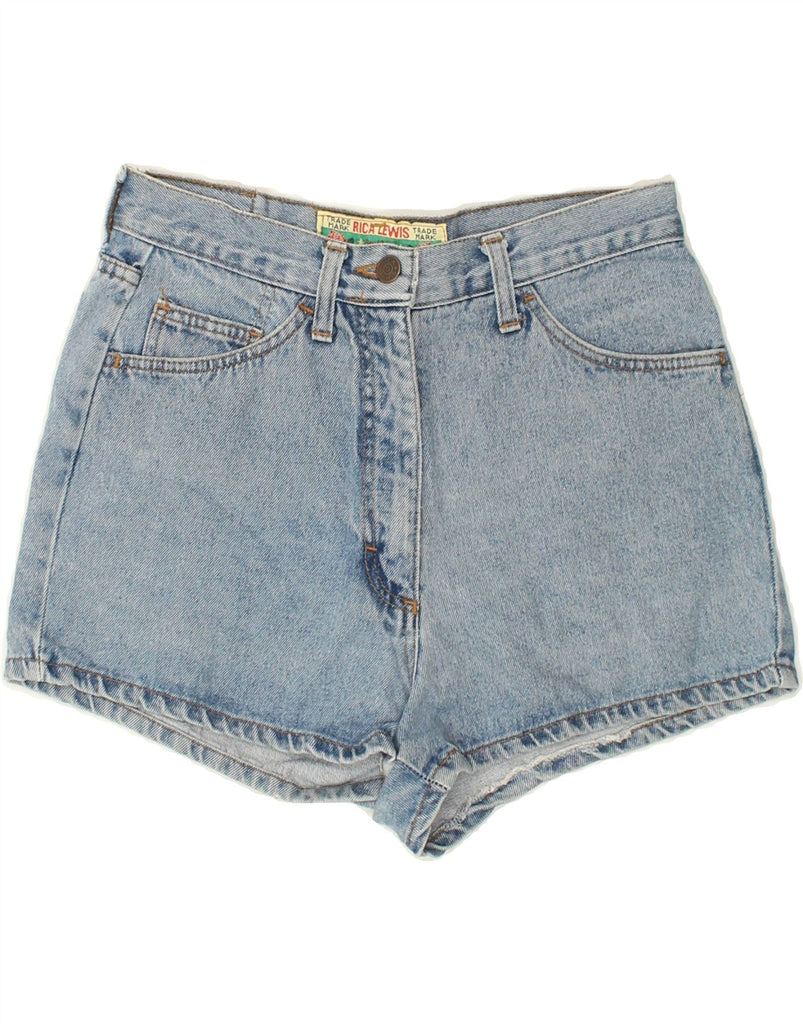 RICA LEWIS Womens High Waist Denim Shorts W28 Medium Blue | Vintage Rica Lewis | Thrift | Second-Hand Rica Lewis | Used Clothing | Messina Hembry 