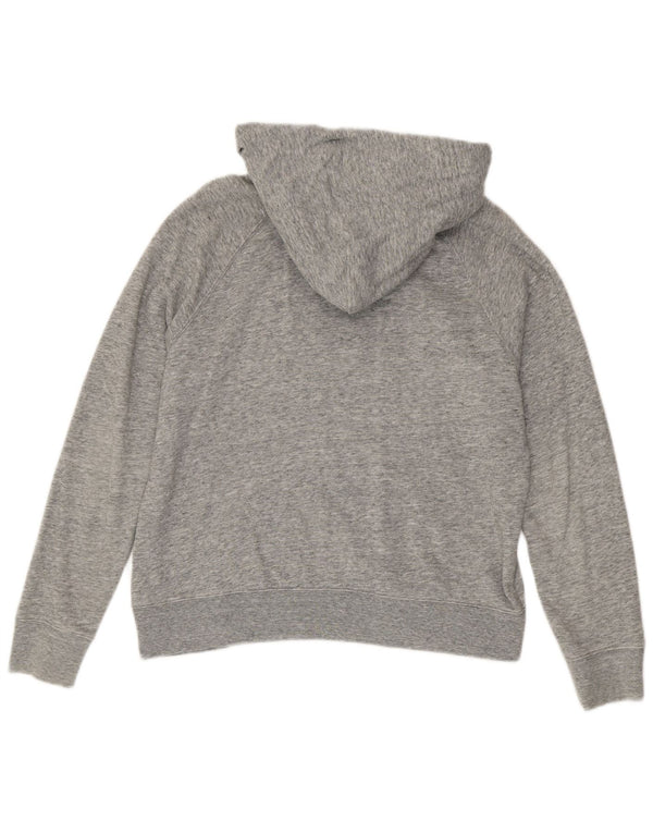 Levi's Womens Graphic Hoodie Jumper UK 14 Medium Grey Flecked