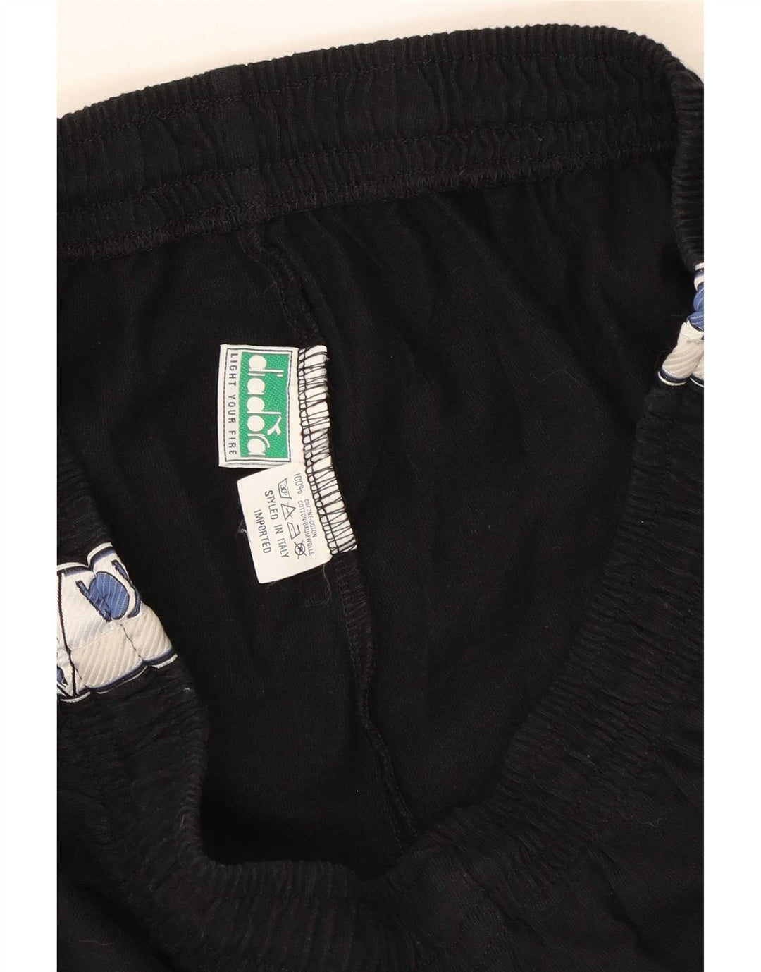 Diadora Mens Graphic Sport Shorts Medium Black Colourblock Polyester