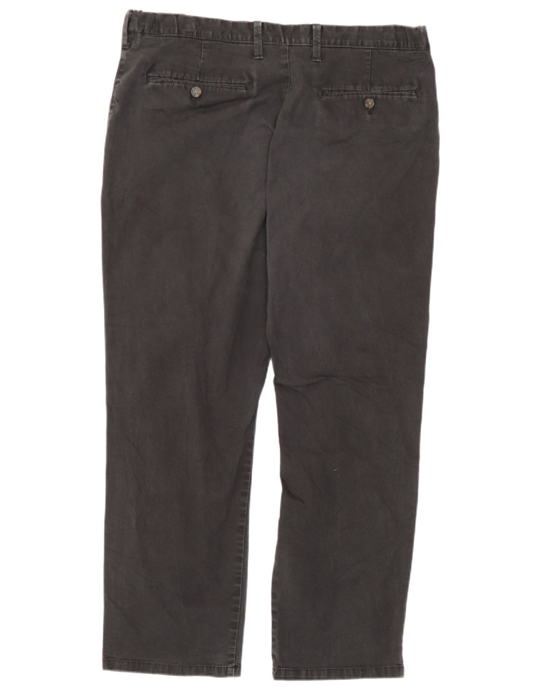 Marks & Spencer Mens Regular Fit Chino Trousers W38 L29 Grey Cotton