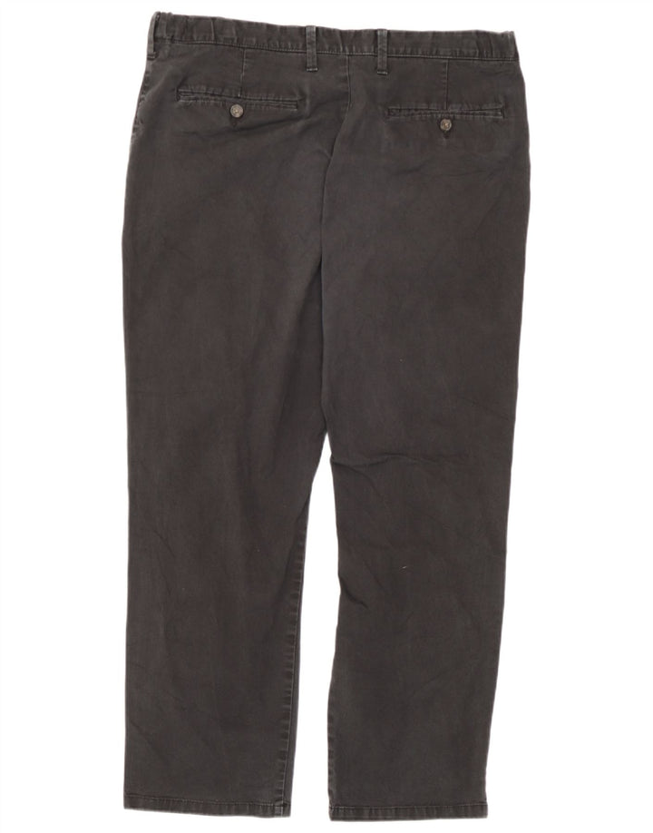Marks & Spencer Mens Regular Fit Chino Trousers W38 L29 Grey Cotton
