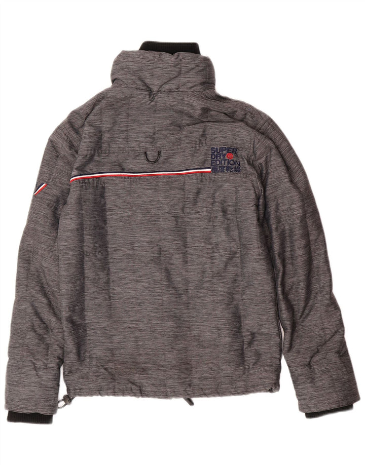Superdry Mens Windbreaker Jacket UK 34 XS Grey Nylon