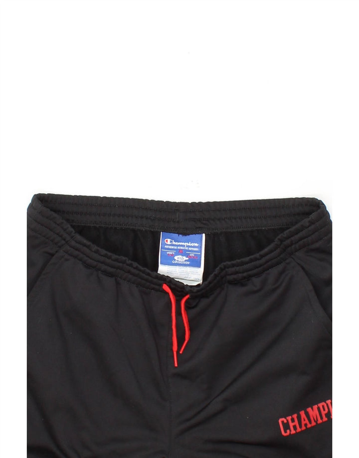 CHAMPION Boys Graphic Tracksuit Trousers Joggers 9-10 Years Medium  Black Vintage Champion and Second-Hand Champion from Messina Hembry 