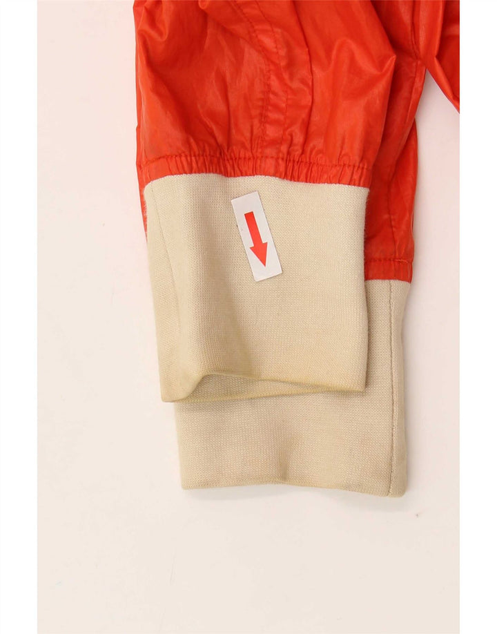 Belstaff Womens Bomber Jacket IT 40 Small Orange Colourblock Polyester