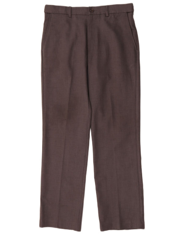 Farah Mens Straight Chino Trousers W32 L31 Grey Polyester
