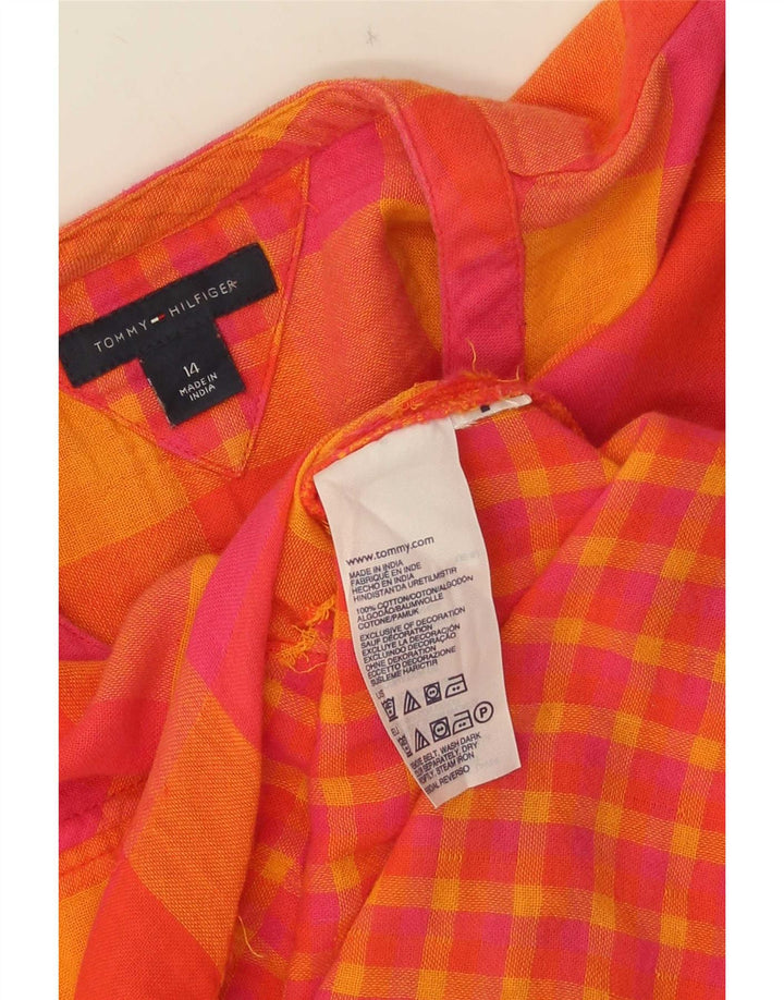 Tommy Hilfiger Girls Shift Dress 13-14 Years Multicoloured Gingham