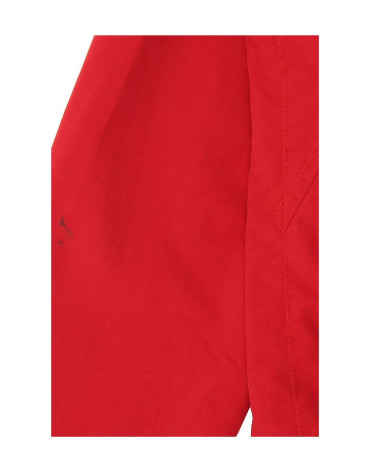 MURPHY & NYE Mens Sailmakers Rain Jacket UK 36 Small Red Polyester Vintage Murphy & Nye and Second-Hand Murphy & Nye from Messina Hembry 
