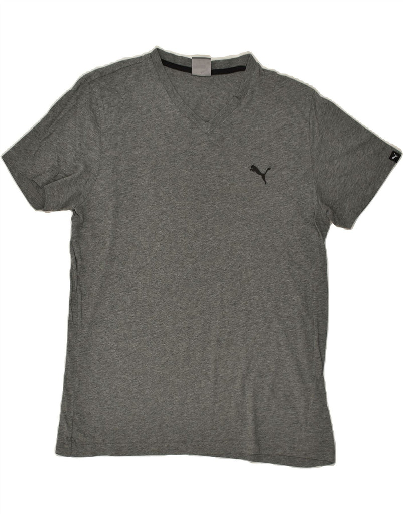 PUMA Mens T-Shirt Top Medium Grey Cotton Vintage Puma and Second-Hand Puma from Messina Hembry 