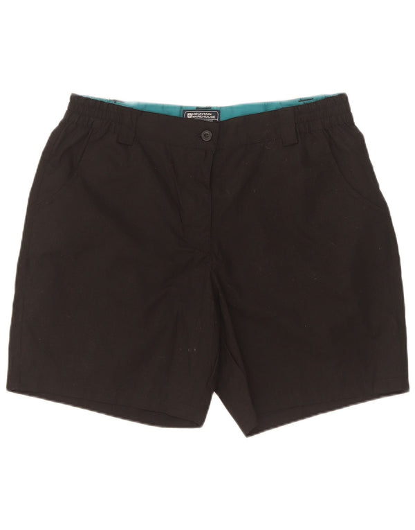 Mountain Warehouse Womens Casual Shorts UK 12 Medium W30 Black Polyester
