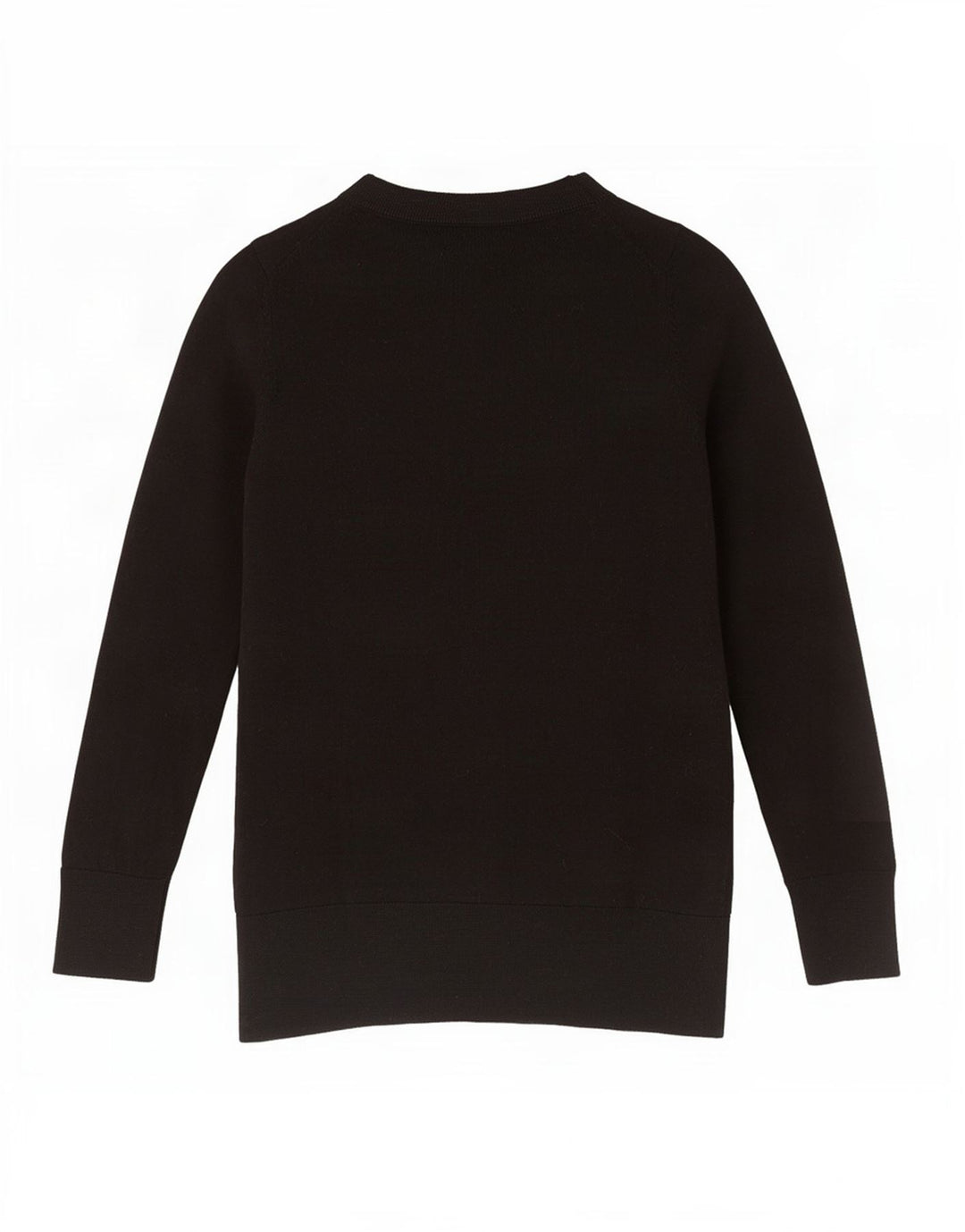 Cos Womens Crew Neck Jumper Sweater UK 6 XS Black Wool