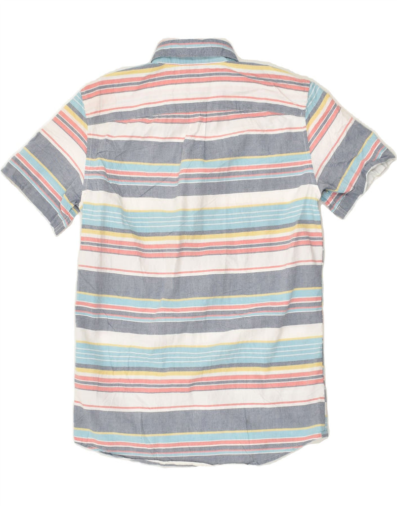 AMERICAN EAGLE Mens Short Sleeve Shirt XS Multicoloured Striped Cotton | Vintage American Eagle | Thrift | Second-Hand American Eagle | Used Clothing | Messina Hembry 