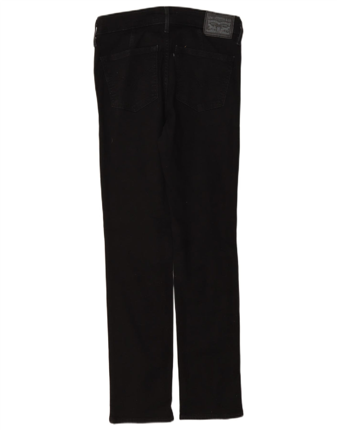 Levi's Womens 712 Slim Jeans W26 L30 Black Cotton