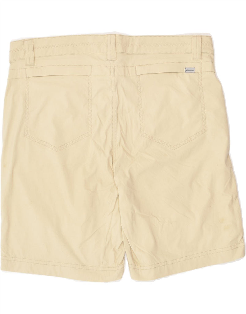 EDDIE BAUER Womens Casual Shorts US 8 Medium W34  Beige Nylon | Vintage Eddie Bauer | Thrift | Second-Hand Eddie Bauer | Used Clothing | Messina Hembry 