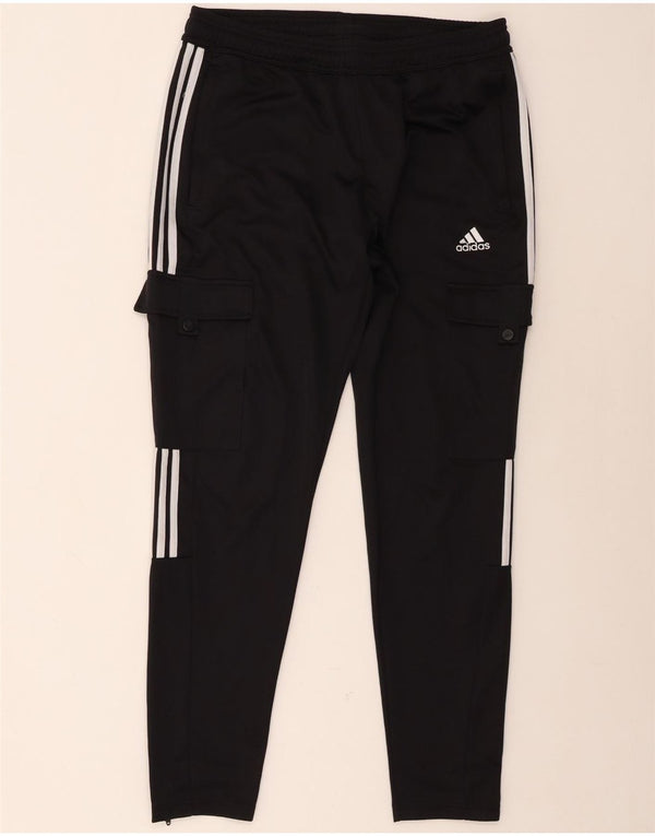 Adidas Mens Cargo Tracksuit Trousers Large  Black Polyester