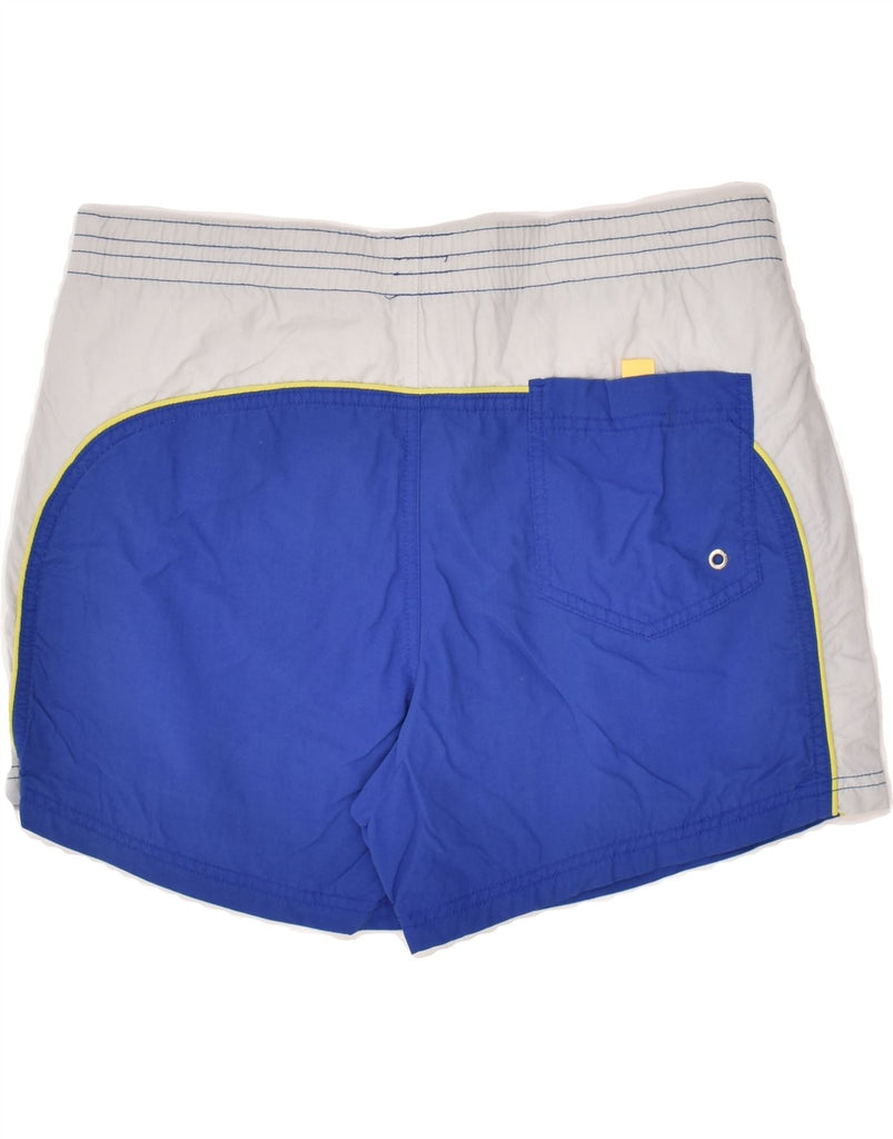 CHAMPION Mens Sport Shorts Large Blue Colourblock Polyester | Vintage Champion | Thrift | Second-Hand Champion | Used Clothing | Messina Hembry 