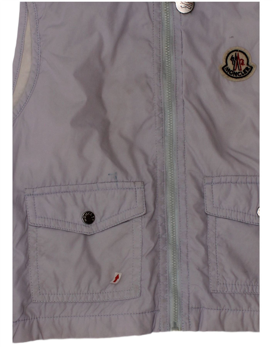 Moncler Boys Hooded Gilet 2-3 Years Blue Polyamide