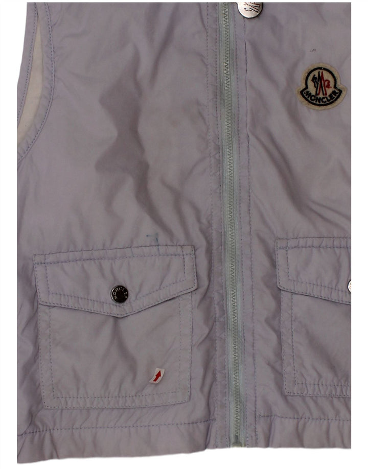 Moncler Boys Hooded Gilet 2-3 Years Blue Polyamide