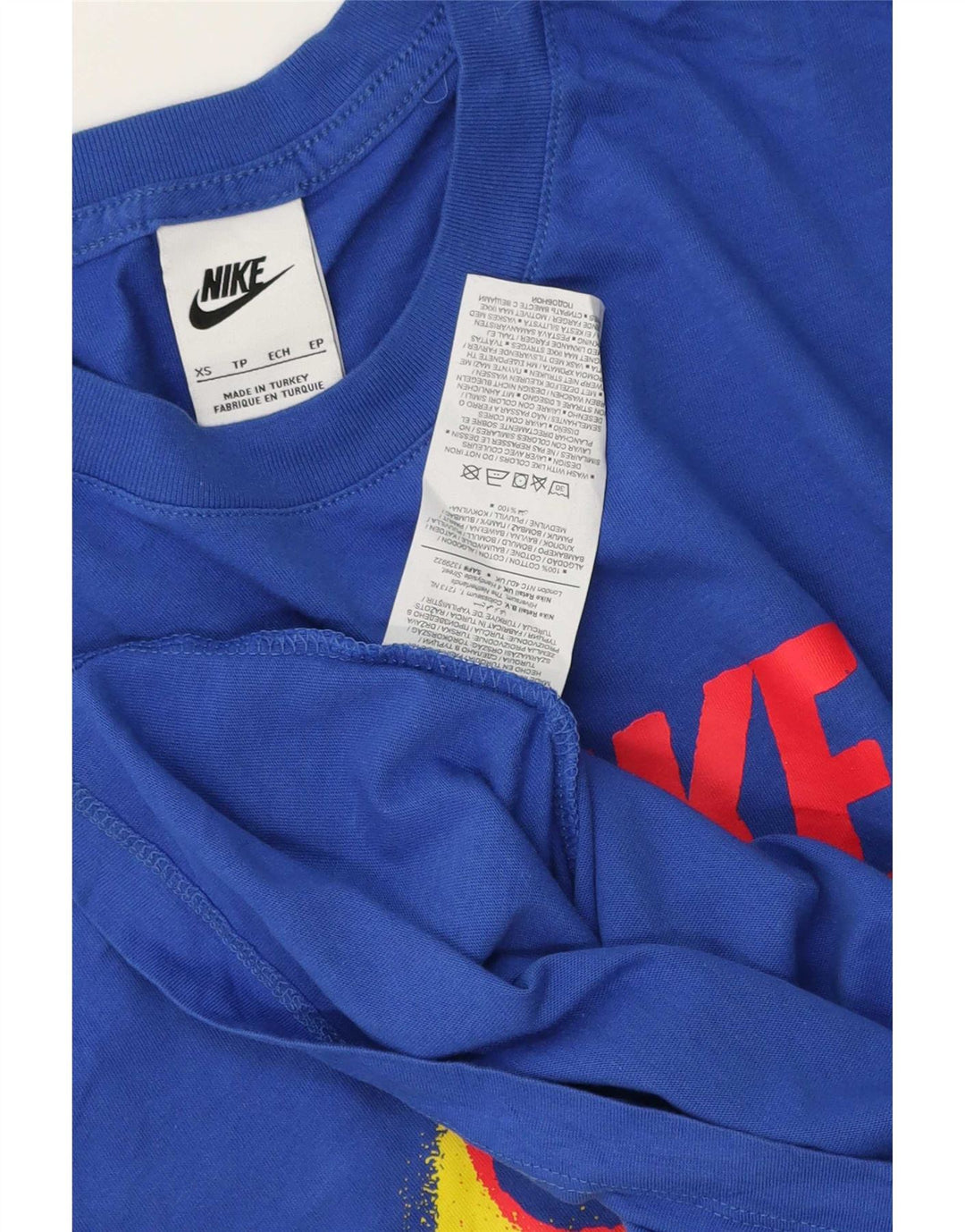 Nike Mens Graphic T-Shirt Top XS Blue Cotton
