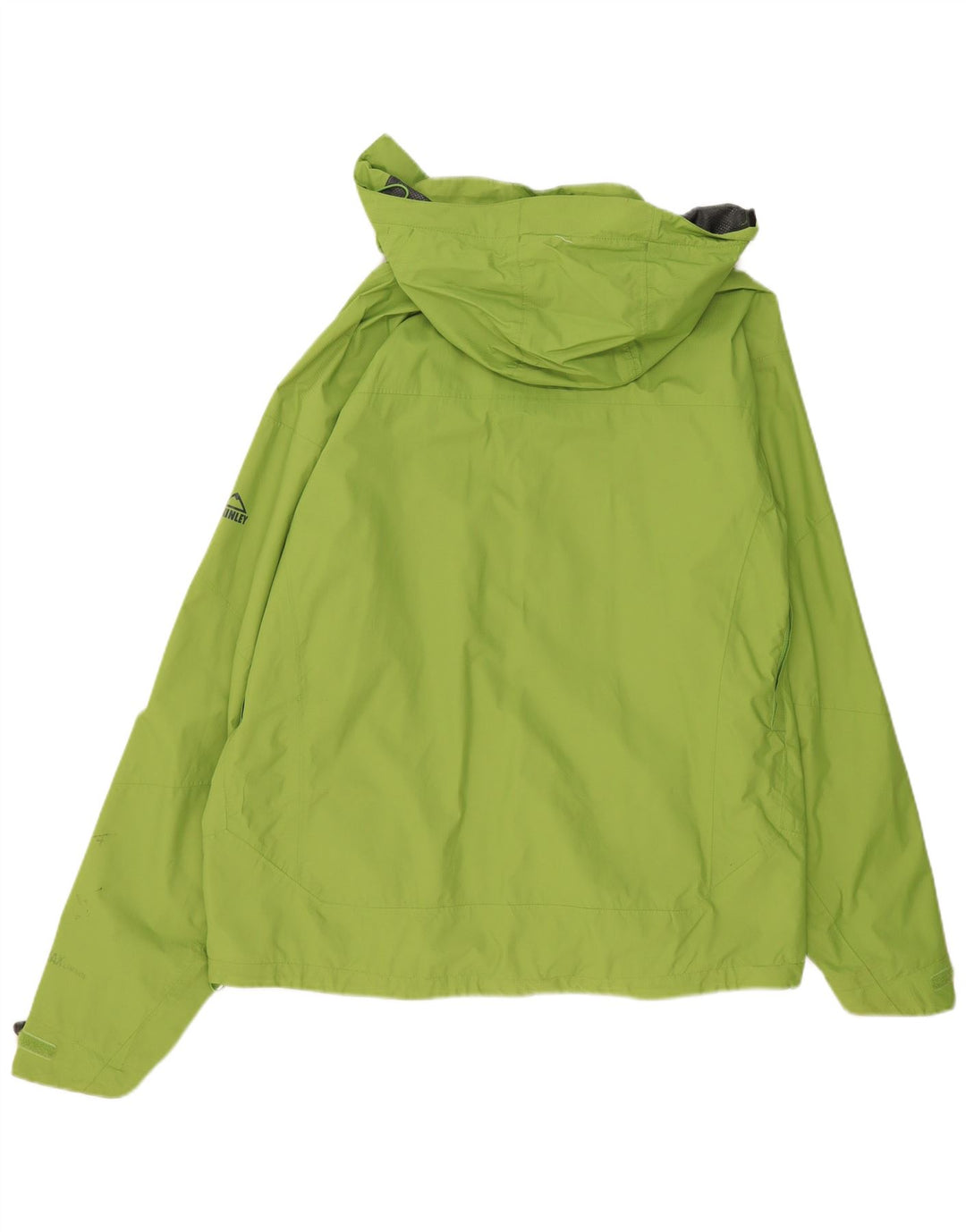 MCKINLEY Mens Hooded Rain Jacket UK 40 Large Green Polyamide